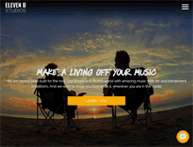 Tablet Screenshot of elevenbstudios.com